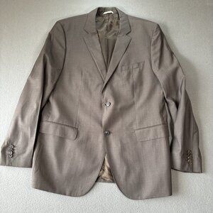 Hugo Boss Blazer Jacket Mens 44R 100% Virgin Wool Guabello Italy Super 130s Suit